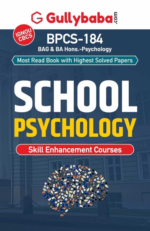 IGNOU BPCS-184 - School Psychology, Latest CBCS Help Book Edition