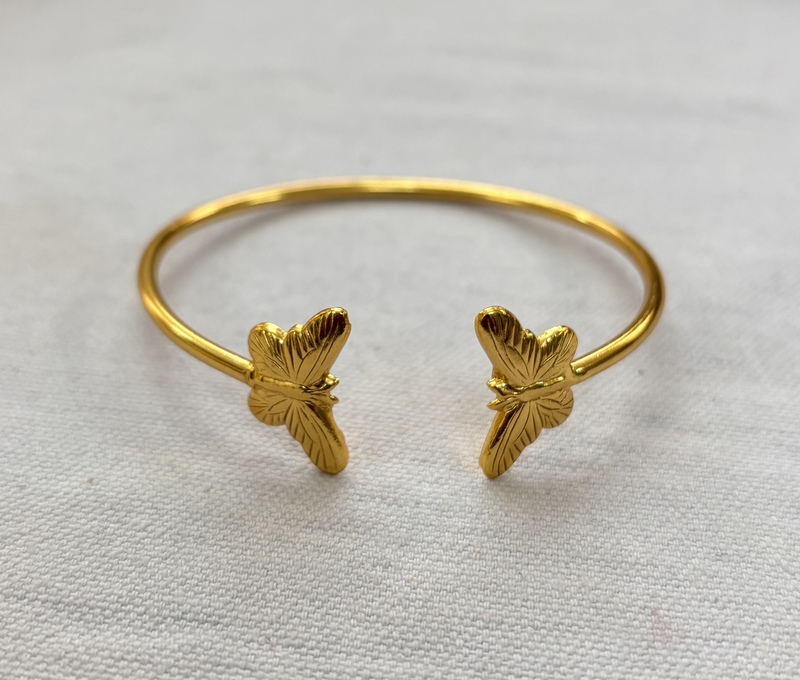 2 Butterfly Casting Bangle