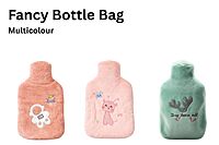 2L Hot Water Bottle with Plush Cover – Leak-Proof Heat Bag for Pain Relief (2000ml)