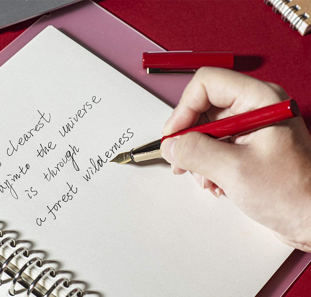 Kaco Brio Fountain Pen Set Red