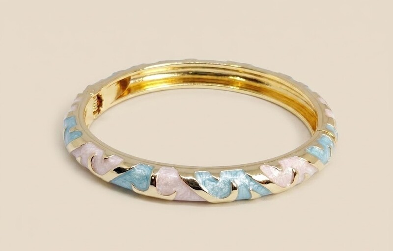 Florium™ Sleek Emanel Cuff Bracelet [BRENCF-02]