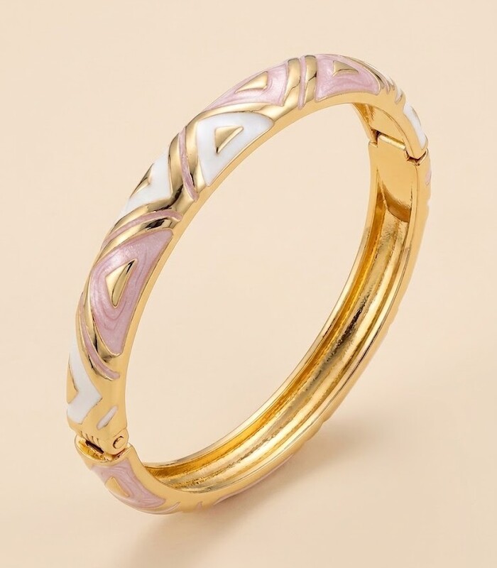 Florium™ Sleek Emanel Cuff Bracelet [BRENCF-03B]