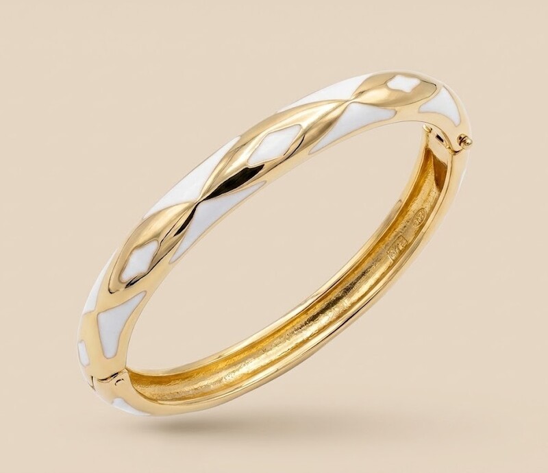 Florium™ Sleek Emanel Cuff Bracelet [BRENCF-01]