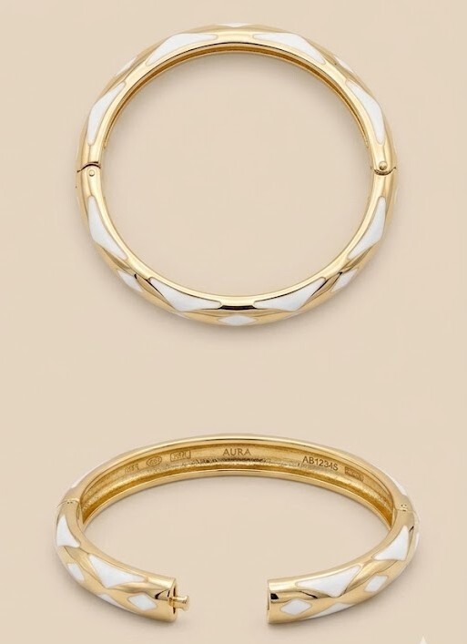 Florium™ Sleek Emanel Cuff Bracelet [BRENCF-01]