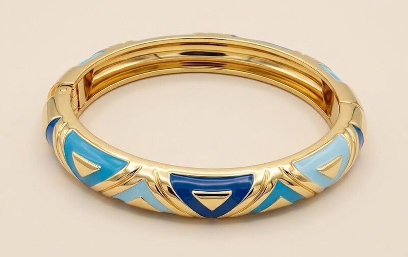 Florium™ Sleek Emanel Cuff Bracelet [BRENCF-03C]