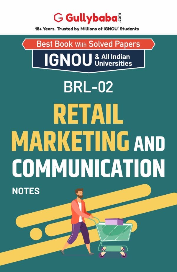 IGNOU BRL-02 - Retail Marketing and Communication, Latest Help Book Edition