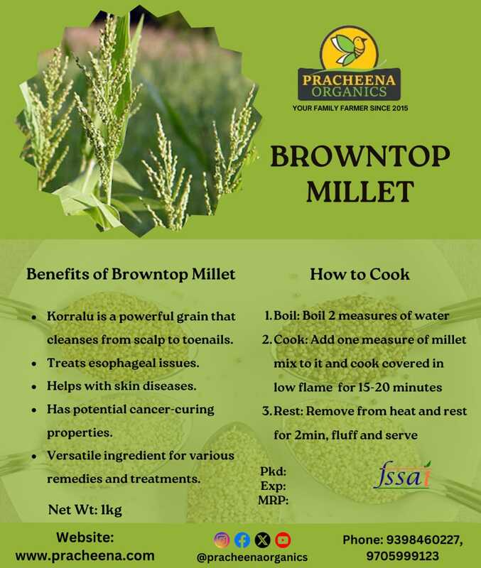 millets(browntop millet- andukorralu)(500gms,1kg)