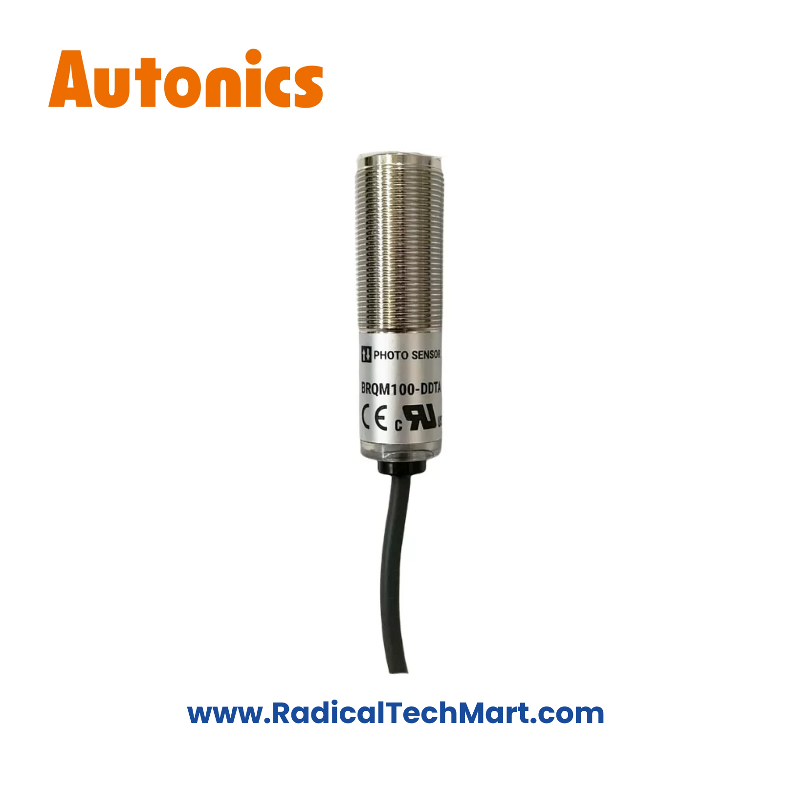Autonics BRQM100-DDTA Diffuse Reflective Photoelectric Sensor – 100mm Range