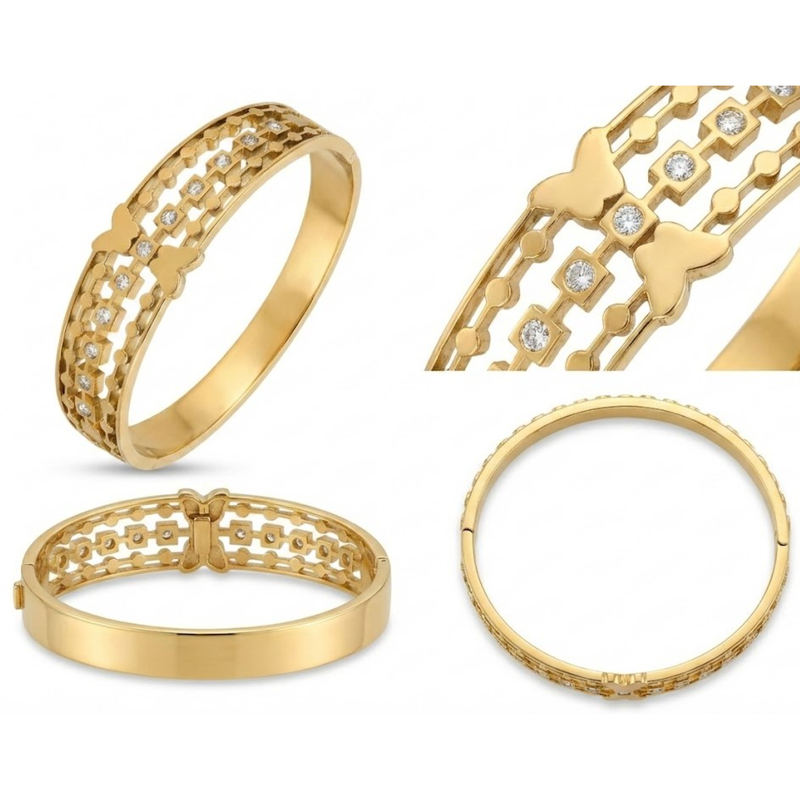 Florium™ : Sleek Cuff Bracelet  [BRSSCF-01]