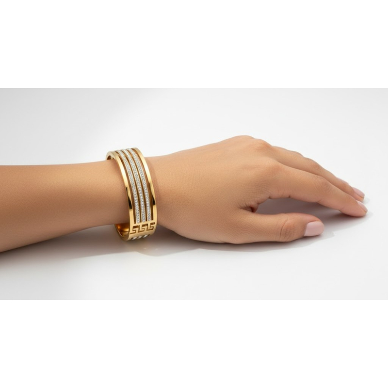 Florium™ : Sleek Cuff Bracelet   [BRSSCF-11]