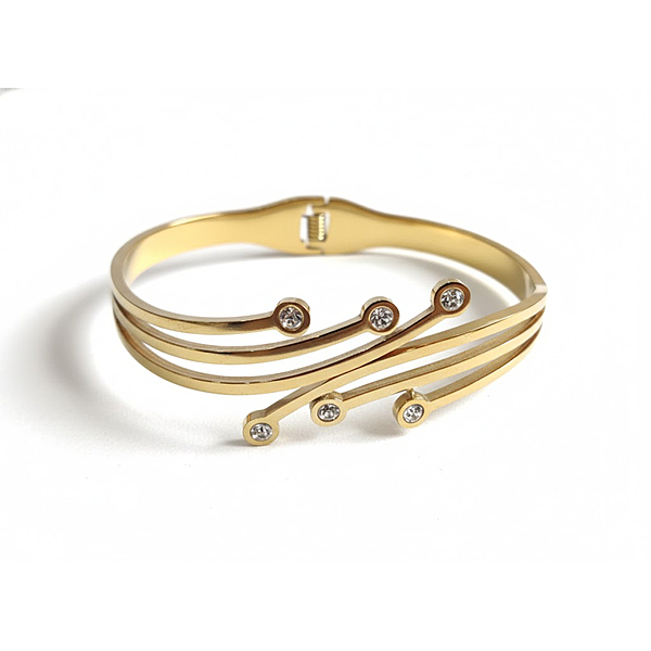 Florium™ : Sleek Cuff Bracelet   [BRSSCF-22]