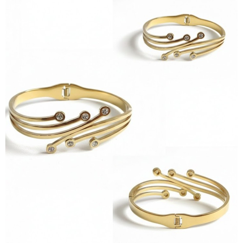 Florium™ : Sleek Cuff Bracelet   [BRSSCF-22]