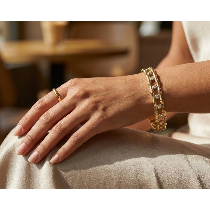 Florium™ : Sleek Cuff Bracelet  [BRSSCF-03]