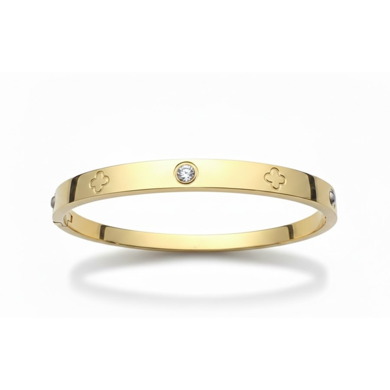 Florium™ : Sleek Cuff Bracelet   [BRSSCF-30]
