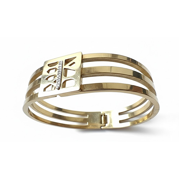 Florium™ : Sleek Cuff Bracelet   [BRSSCF-35]
