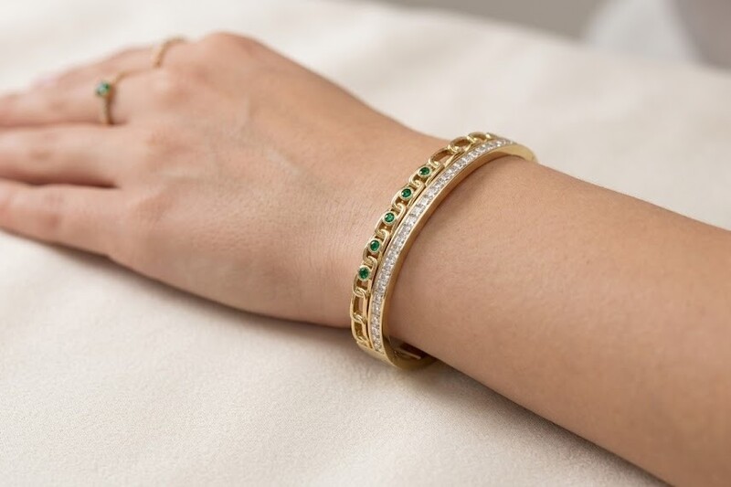 Florium™ Sleek Cuff Bracelet [BRSSCF-48]