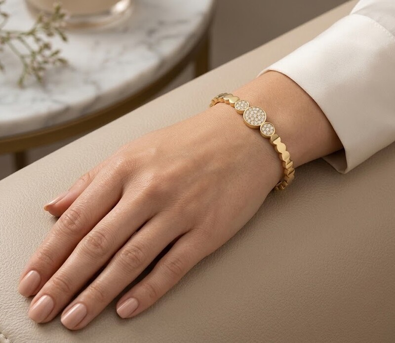 Florium™ Sleek Cuff Bracelet [BRSSCF-50]