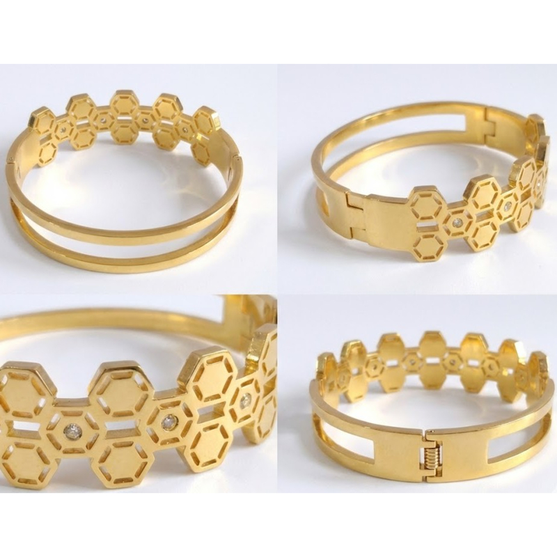 Florium™ : Sleek Cuff Bracelet   [BRSSCF-08]