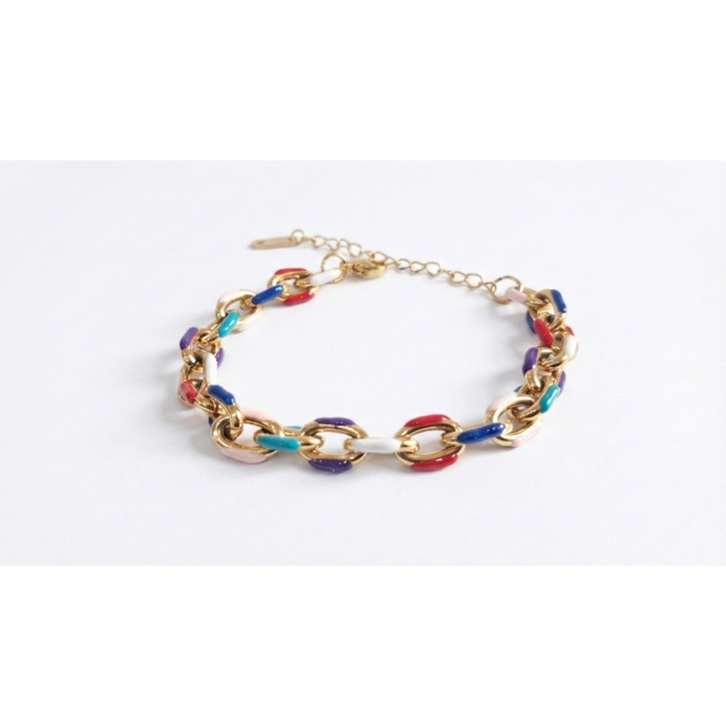 Florium™ : Sleek Link Chain Bracelet   [BRSSCN-02]