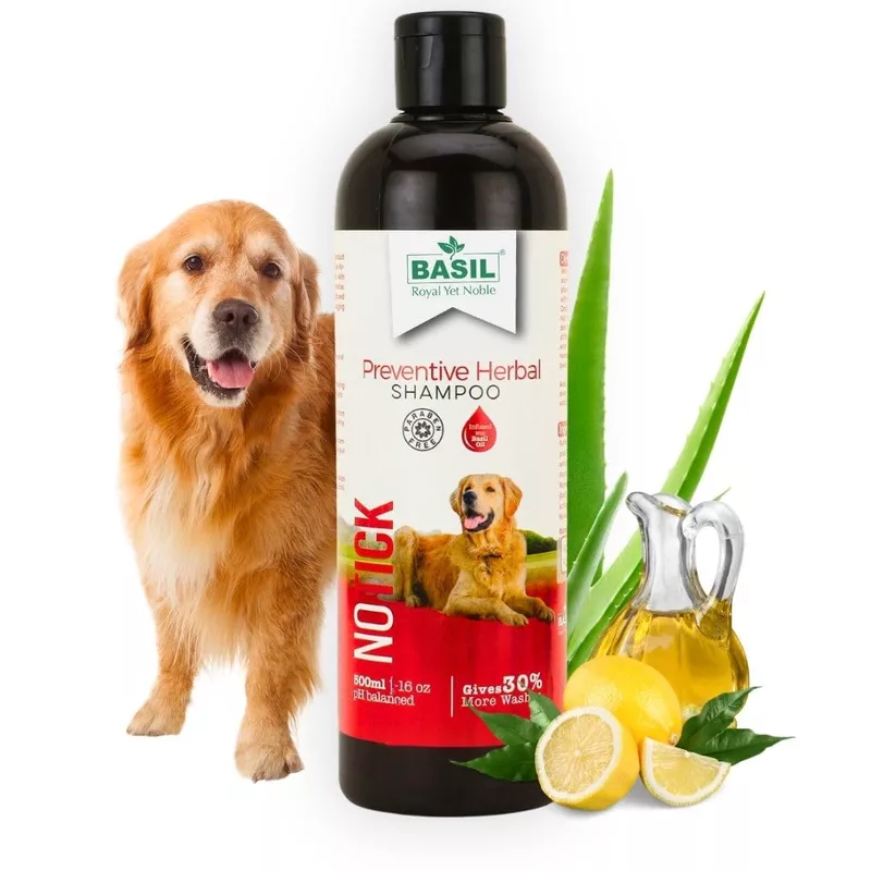 Basil Preventive Herbal No Tick Dog Shampoo