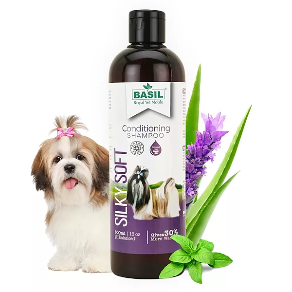 Basil Silky Soft Conditioning Shampoo for Dogs and Cats