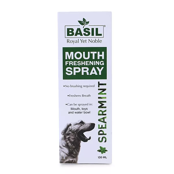 Basil Spearmint Mouth Freshening Spray for Pets