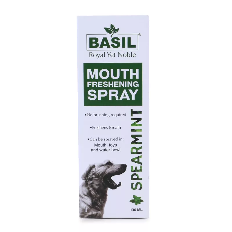 Basil Spearmint Mouth Freshening Spray for Pets