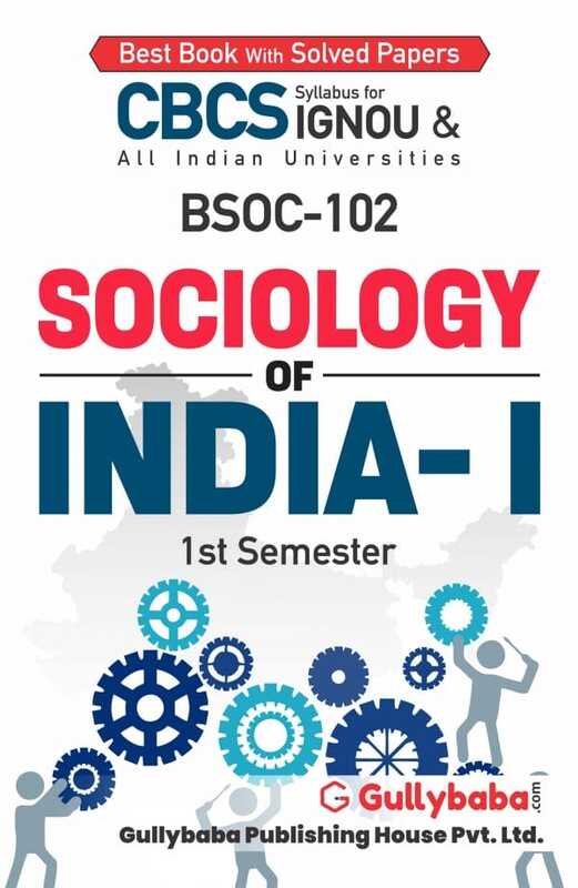 IGNOU BSOC-102 - Sociology of India-I, Latest CBCS Help Book Edition