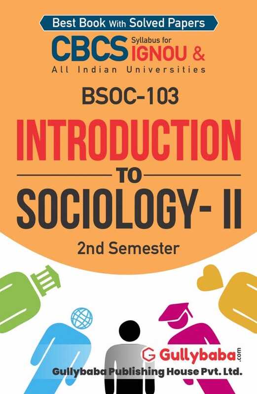 IGNOU BSOC-103 - Introduction to Sociology-II, Latest CBCS Help Book Edition