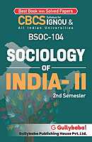 IGNOU BSOC-104 - Sociology of India-II, Latest CBCS Help Book Edition
