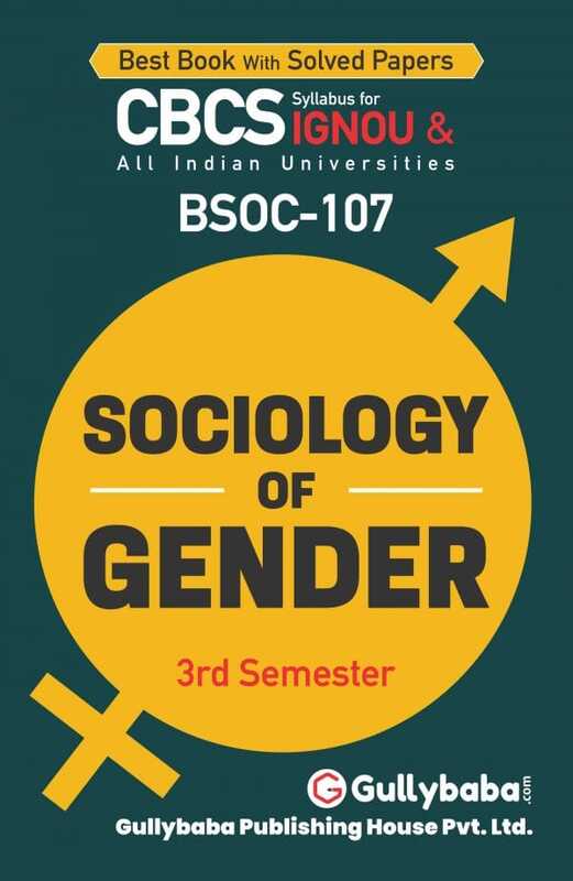 IGNOU BSOC-107 - Sociology of Gender, Latest CBCS Help Book Edition