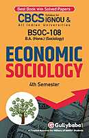 IGNOU BSOC-108 - Economic Sociology, Latest CBCS Help Book Edition