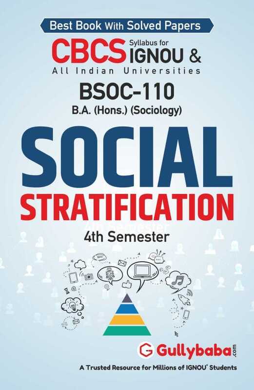IGNOU BSOC-110 - Social Stratification, Latest CBCS Help Book Edition