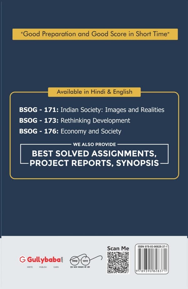 IGNOU BSOG-173 - Rethinking Development, Latest CBCS Help Book Edition