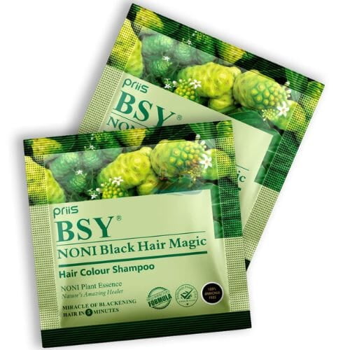 BSY Noni Black Hair Magic Hair Color Shampoo | Ammonia Free Hair Color Shampoo
