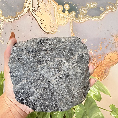 Black Tourmaline Crystal Geode (Nepal)