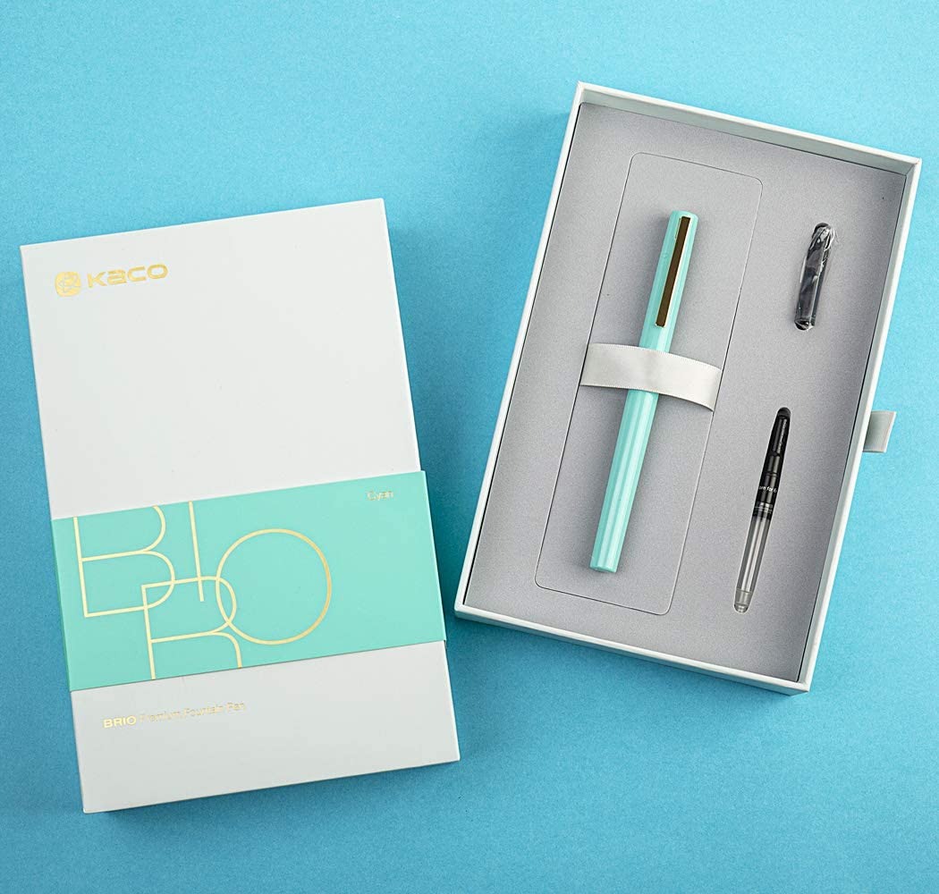Kaco Brio Fountain Pen Set Turquoise