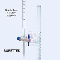 BURETTES - Class A - Straight Bore PTFE key Stopcock