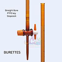 BURETTES - Class A - Straight Bore PTFE key Stopcock