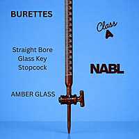 BURETTES - Class A - Straight Bore Glass Key Stopcock