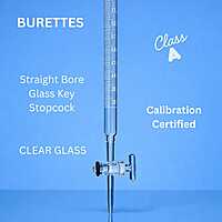 BURETTES - Class A - Straight Bore Glass Key Stopcock
