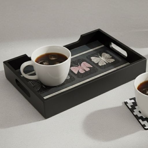 BUTTERFLY PRINT TRAY 12" x 6.5"