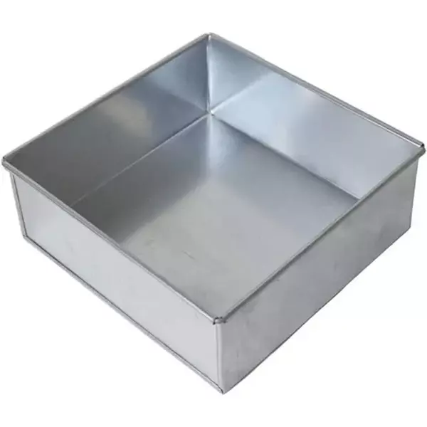 Aluminium Square tin 7x7x2.5inches