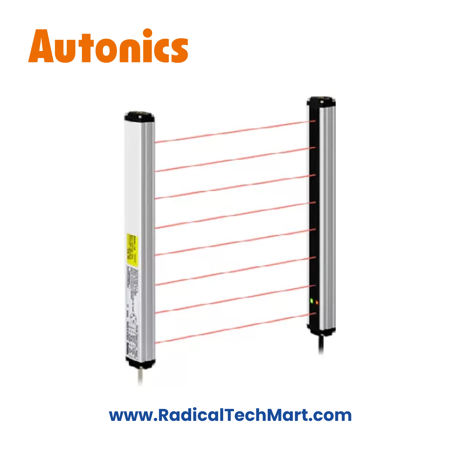 Autonics BW40-08P Area Sensor – Long-Range Infrared PNP Output