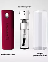 Portronics Swipe 2 Screen Cleaner & Duster – Red effectively cleans screens and surfaces, ideal for home and office environments.