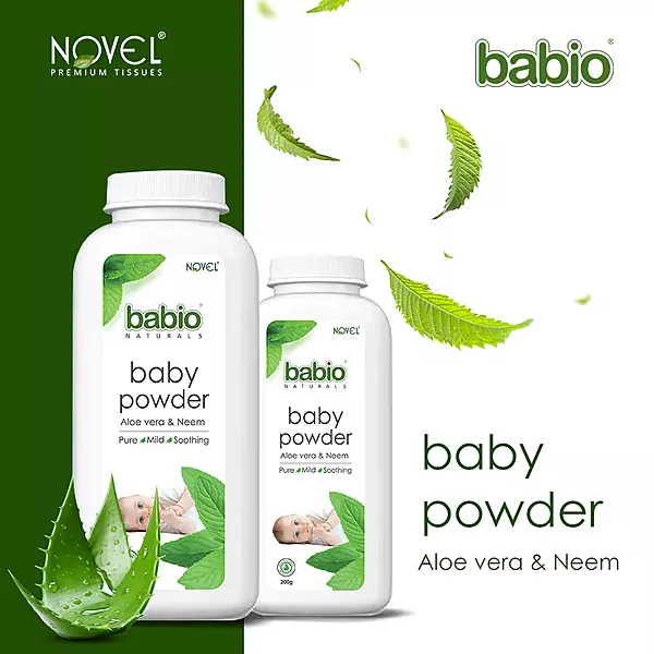 Novel Babio Baby Powder with Aloe Vera & Neem 200g