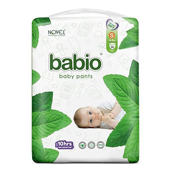 Babio Premium Baby Diaper Pants - Free Babio Wet Wipes 50 count
