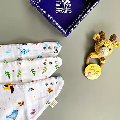 Muslin Bandana Drool Bibs (Pack of 3)