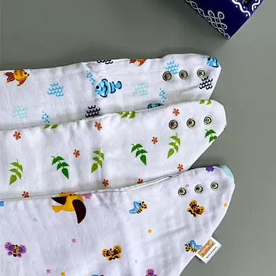 Muslin Bandana Drool Bibs (Pack of 3)