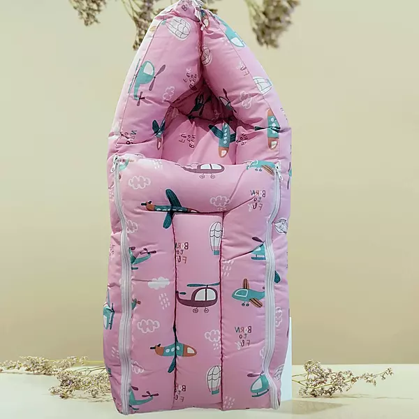 Kinder County Baby Carry Nest Bed | 3 in 1 Cotton Carry Baby Aero Print